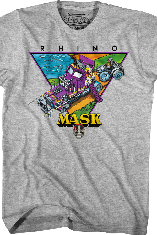 Retro Rhino MASK T-Shirt - main product image