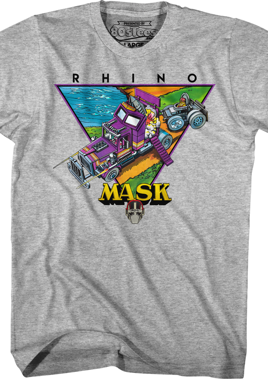 Retro Rhino MASK T-Shirt - main product image