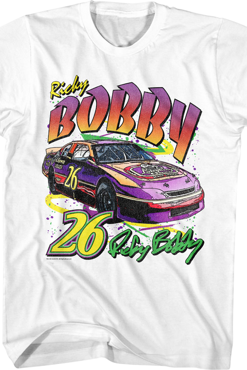 Retro Ricky Bobby Autograph Talladega Nights T-Shirtmain product image