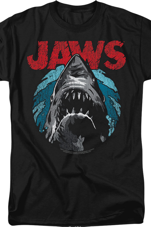 Retro Shark Attack Jaws T-Shirt - main product image