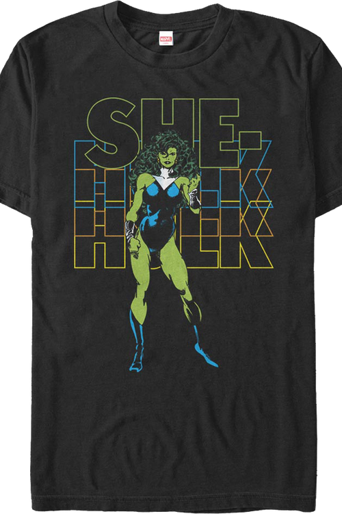 Retro She-Hulk Marvel Comics T-Shirt - main product image