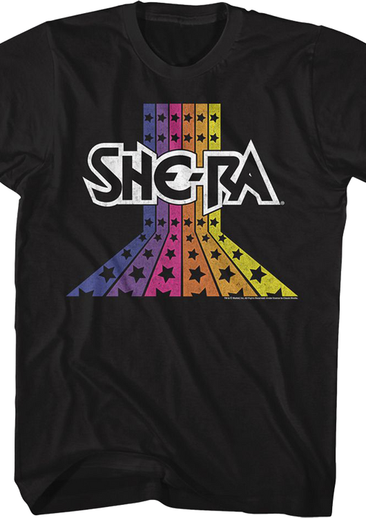 Retro She-Ra Stars Masters of the Universe T-Shirt - main product image
