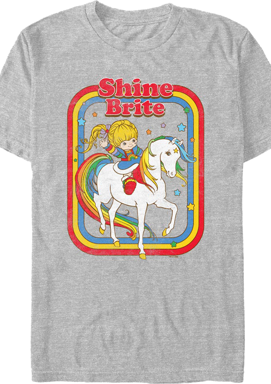 Heather Retro Shine Brite Rainbow Brite T-Shirt - main product image