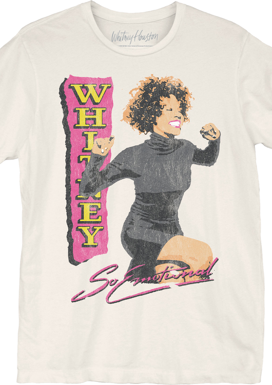 Retro So Emotional Whitney Houston T-Shirt - main product image