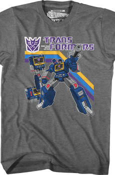 Retro Soundwave Collage Transformers T-Shirt