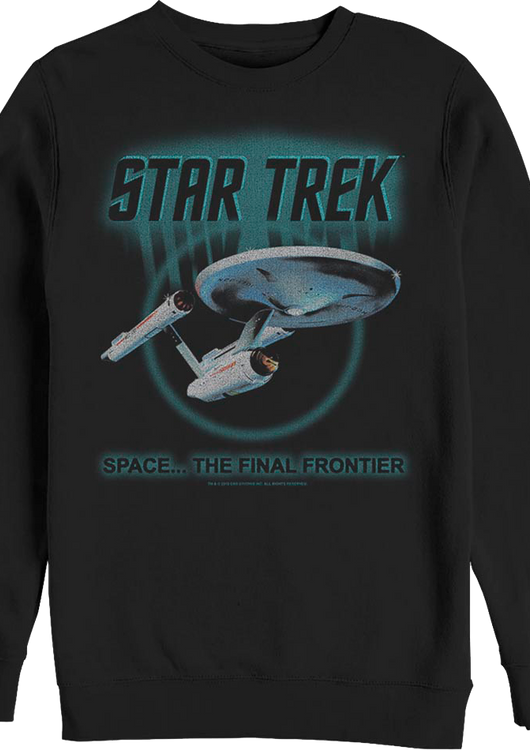 Retro Space The Final Frontier Star Trek Sweatshirt - main product image