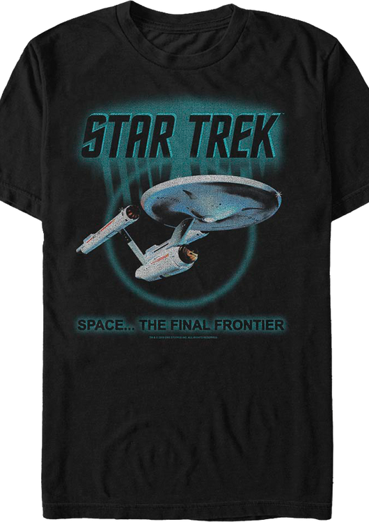 Retro Space The Final Frontier Star Trek T-Shirt - main product image