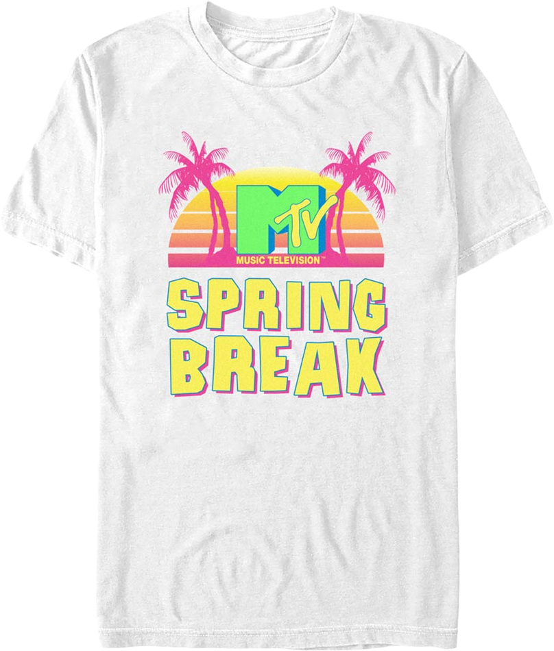 Spring Break Roupa Retro Spring Break MTV Shirt