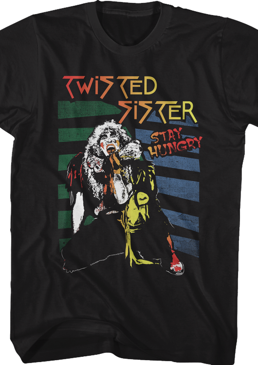 Retro Stay Hungry Twisted Sister T-Shirt - main product image
