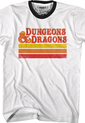 Retro Stripes Dungeons & Dragons Ringer Shirt