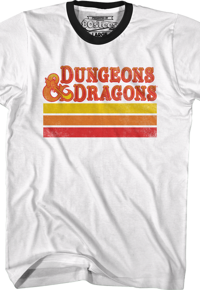 Retro Stripes Dungeons & Dragons Ringer Shirt