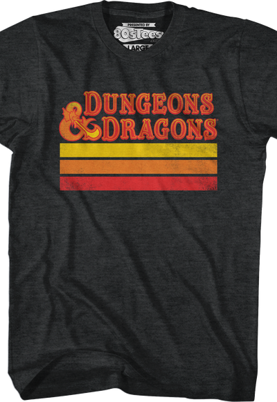 Retro Stripes Dungeons & Dragons T-Shirt