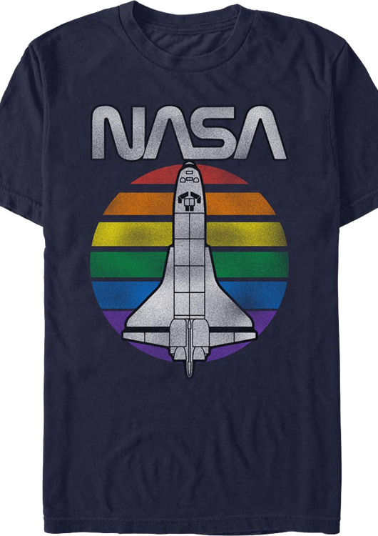 Retro Stripes NASA T-Shirt - main product image