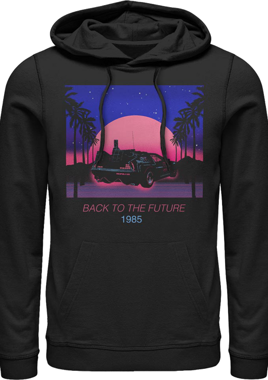 Retro Sunset Back To The Future Hoodie - main product image