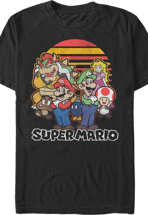 Retro Sunset Super Mario Bros. T-Shirt