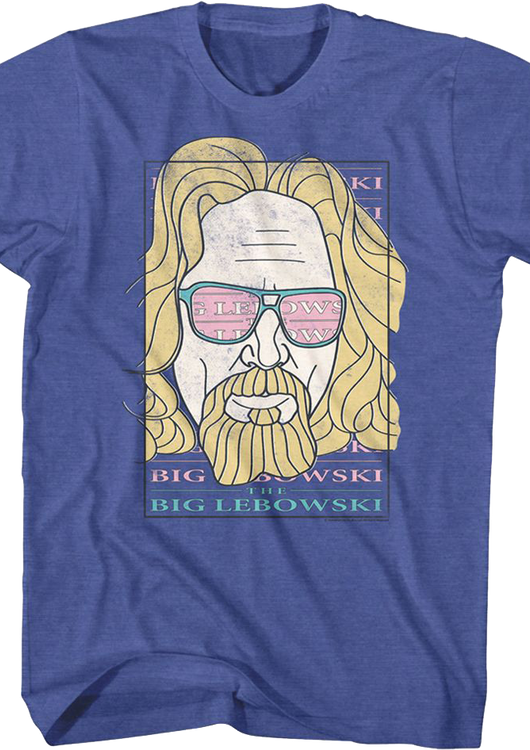Retro The Dude Big Lebowski T-Shirt - main product image