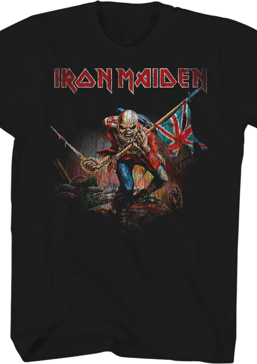 Retro The Trooper Iron Maiden T-Shirt - main product image
