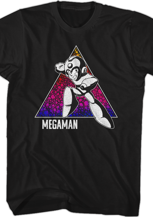 Retro Triangle Mega Man T-Shirt - main product image
