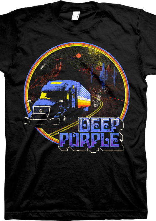 Retro Truck Deep Purple T-Shirt - main product image