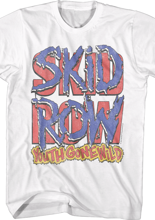 Retro Youth Gone Wild Skid Row T-Shirt - main product image