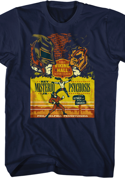 Rey Misterio Jr vs Psychosis Luchador T-Shirt - main product image
