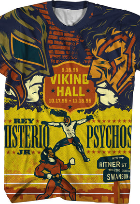 Rey Misterio Jr vs Psychosis Sublimation Luchador Shirt