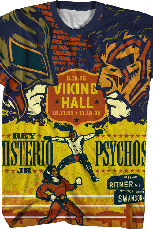 Rey Misterio Jr vs Psychosis Sublimation Luchador Shirtmain product image