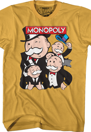 Unofficial Rich Uncle Pennybags Collage Monopoly T-Shirt