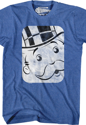 Rich Uncle Pennybags Head Shot Monopoly T-Shirt