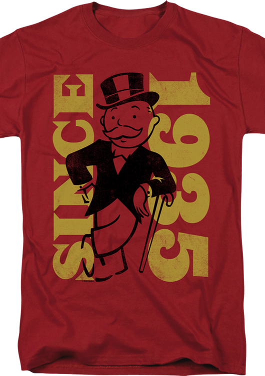 Rich Uncle Pennybags Since 1935 Monopoly T-Shirt - main product image