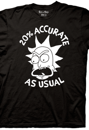 Rick and Morty 20% Accurate T-Shirt