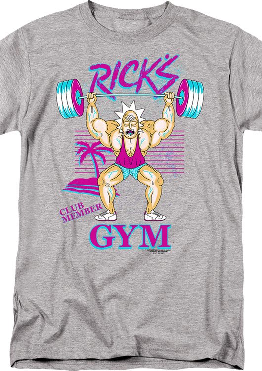 Rick's Gym Rick And Morty T-Shirt - main product image