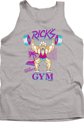 Rick's Gym Rick And Morty Tank Top