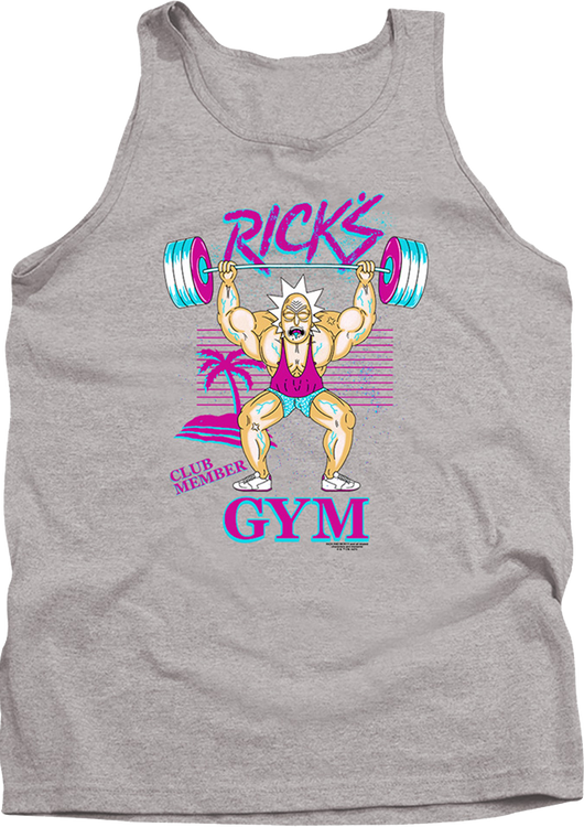 Rick's Gym Rick And Morty Tank Top - main product image