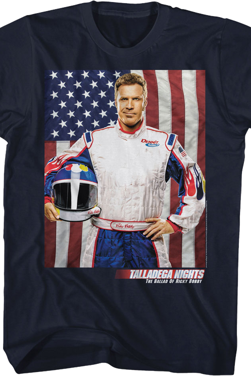 Ricky Bobby American Flag Talladega Nights T-Shirtmain product image
