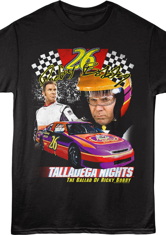 Ricky Bobby Laughing Clown Collage Talladega Nights T-Shirt - main product image