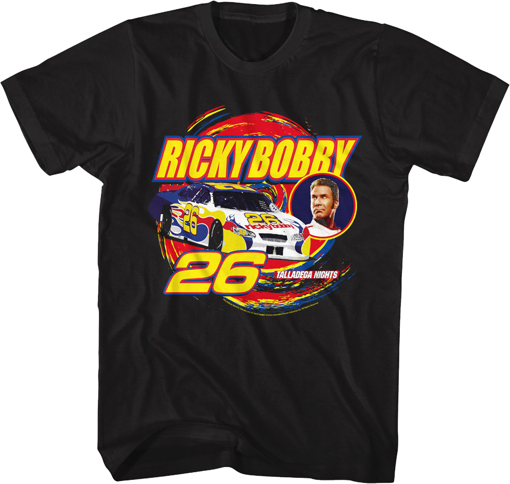 Ricky Bobby Talladega Nights T-Shirt Small, image size:995x944