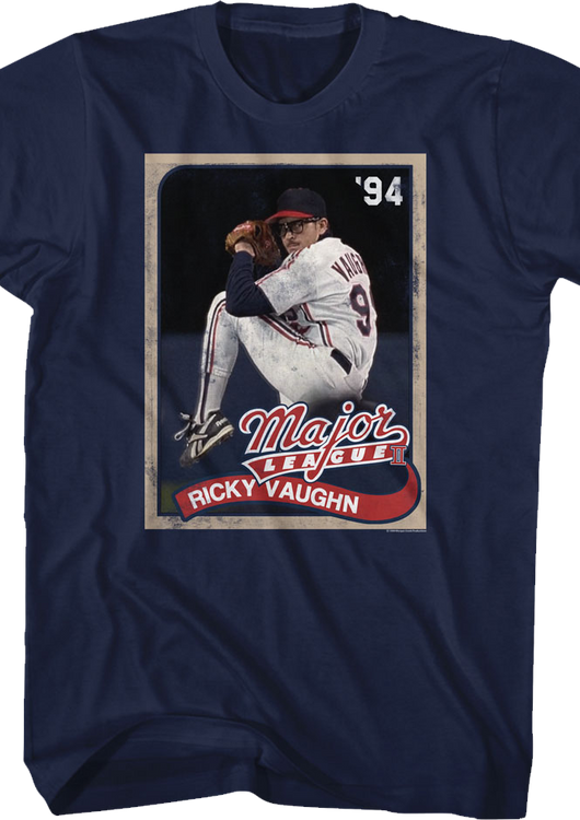 Ricky Vaughn Baseball Card Major League T-Shirt - main product image