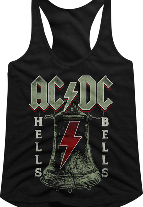 Ladies Ringin' Hells Bells ACDC Racerback Tank Top