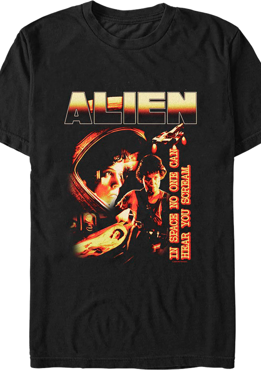 Ripley In Space No One Can Hear You Scream Alien T-Shirt - main product image