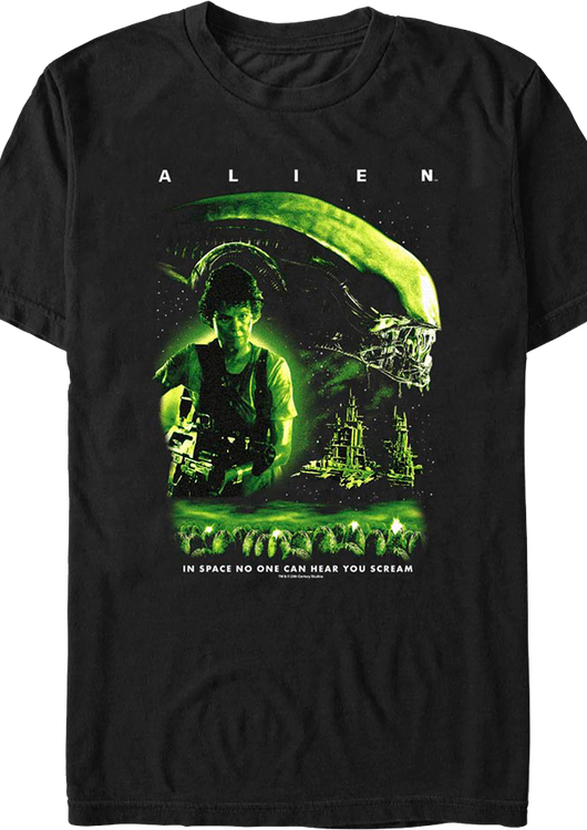Ripley & Xenomorph Poster Alien T-Shirt - main product image