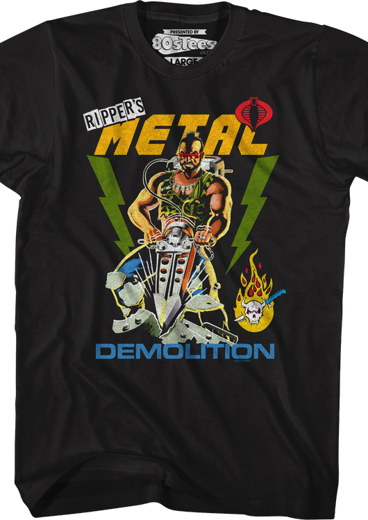Ripper's Metal Demolition GI Joe T-Shirt - main product image