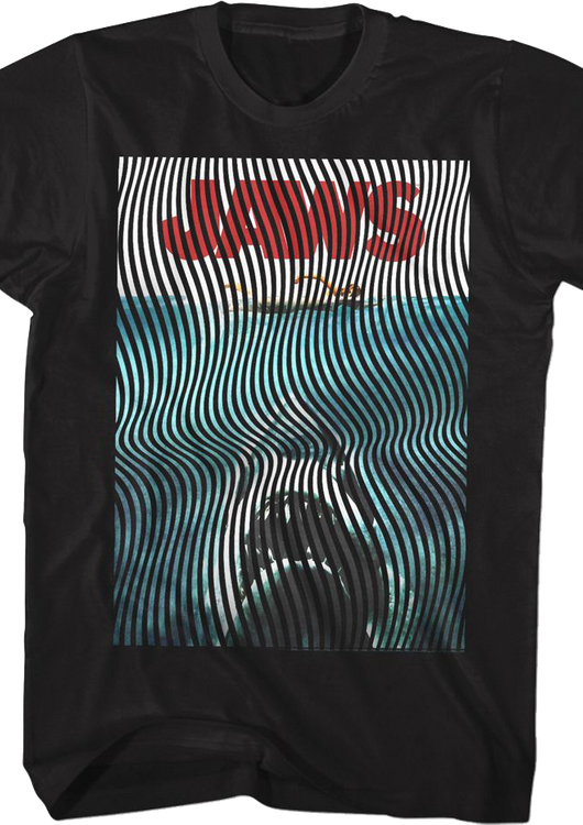 Ripples Poster Jaws T-Shirt - main product image