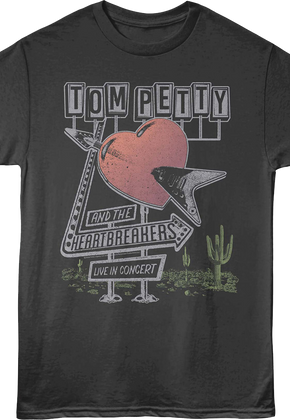 Roadside Concert Sign Tom Petty And The Heartbreakers T-Shirt