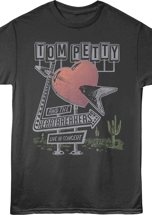 Roadside Concert Sign Tom Petty And The Heartbreakers T-Shirt - main product image