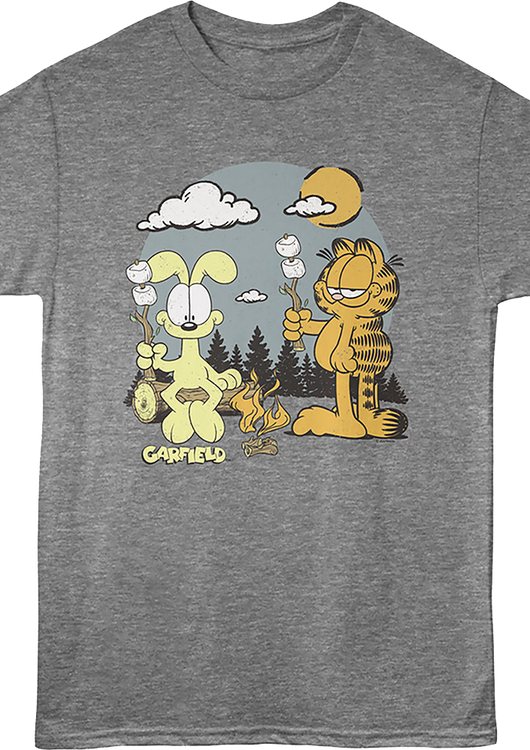 Roasting Marshmallows Garfield T-Shirt - main product image