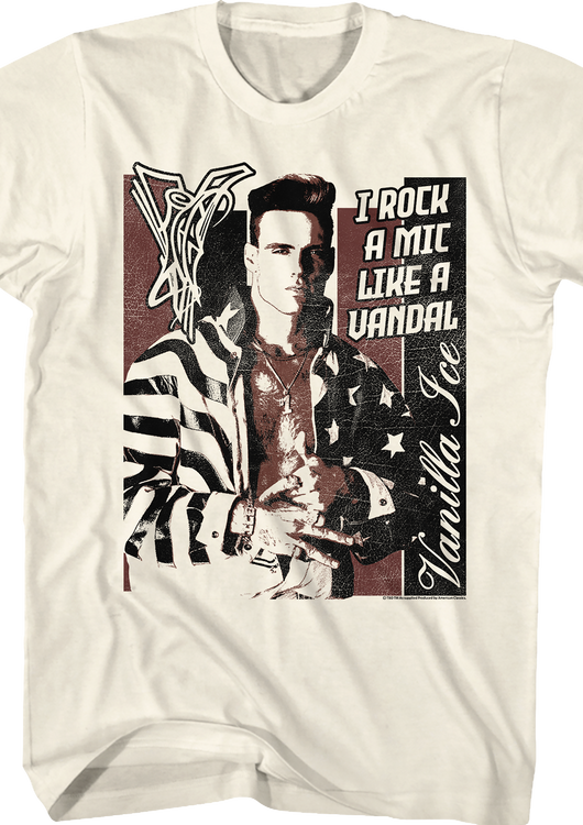 Rock A Mic Like A Vandal Vanilla Ice T-Shirt - main product image