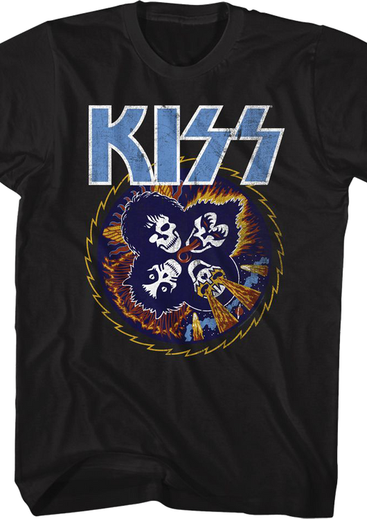 Rock and Roll Over Skulls KISS T-Shirt - main product image
