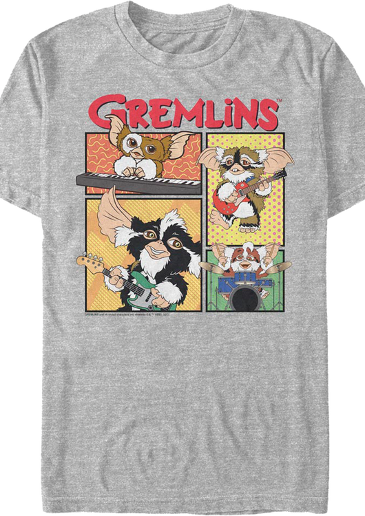 Rock Band Gremlins T-Shirt - main product image