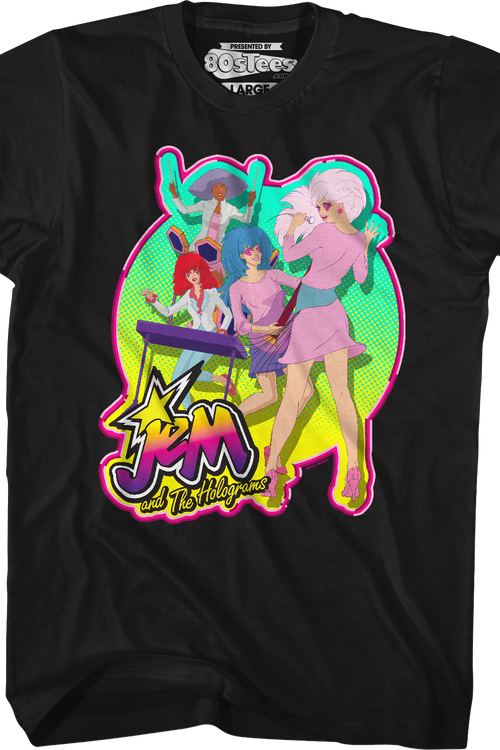 Jem And Rocks Rock Band Jem And The Holograms T-Shirt